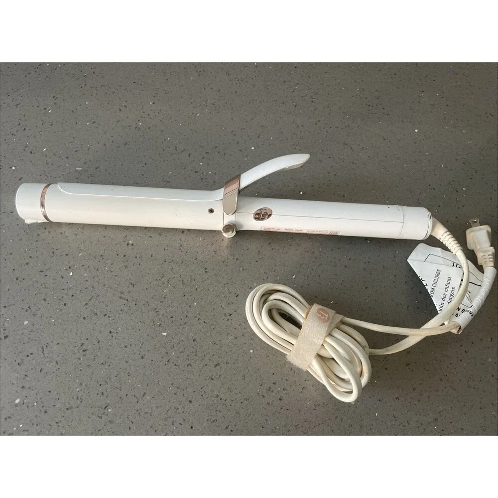 T3 SinglePass Curl 1.25 Inch Professional Curling Iron white rose gold